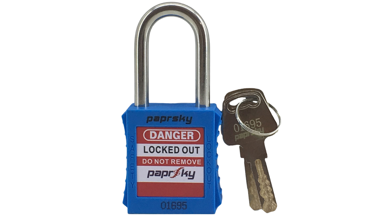 LOCKOUT SAFETY PADLOCKS Blue PS LOTO PPR-38